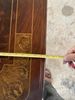 Bộ bàn ăn gỗ MAHOGANY ghép hoa văn MARQUETRY nghệ thuật (93x203cm)