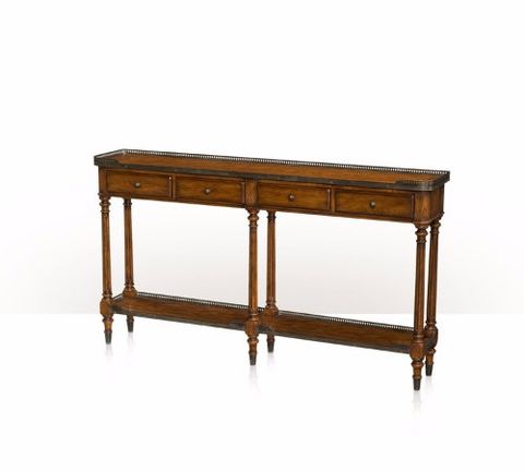 Bàn Console gỗ tự nhiên phong cách Louis XVI