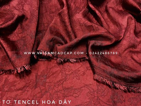  Vải Tơ Tencel Hoa Dây 