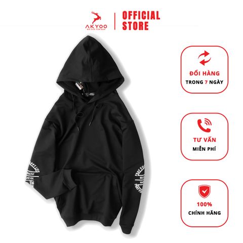 Áo Hoodie Họa Tiết In Nhiệt Ở Tay Bigsize- AN B5