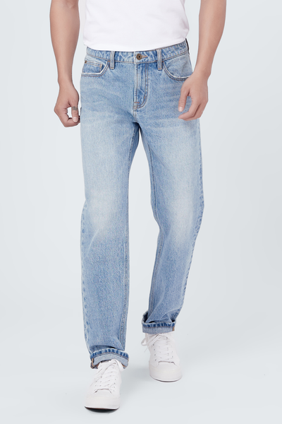 Quần jeans nam dáng straight - 121MD4083F3930