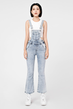 Quần Yếm Jeans Ống Loe. Flared Denim Overall - 121WD1133F1910