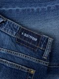 Quần Jeans Nam Màu Xanh Đậm Dáng Straight. Straight Dark Blue Men's Jeans - 123MD4083B1970