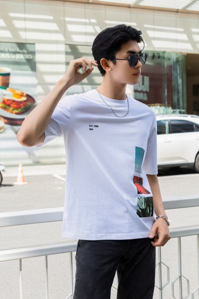 Áo Thun Nam Dáng Rộng. Oversize T-Shirt -  123MN3023B1110