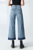 Quần jeans nữ dáng rộng. Denim Culottes - 220WD2093F1950