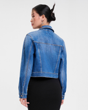 Áo Khoác Denim Nữ Dáng Rộng. Aquamarine Blue Type III Denim Jacket - 221WD1044B2950