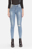 Quần Jeans Nữ Dáng Ôm, Thêu Chữ. Statement Embroidered Skinny Jeans - 319WD1081F2956