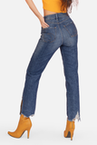 Quần jean nữ dáng đứng, mài rách. Destroyed Straight Jeans - 319WD1083F1990