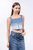 Áo Denim Nữ Kiểu Bra Màu Xanh Sáng. Light  Blue Bra Style Women's Denim Shirt - 222WD1015F1930