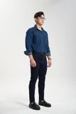 Áo Sơ Mi Denim Nam Dáng Suông Dây Kéo - Men's Denim Button-Up Shirt Zipper. 122MD3034F1950