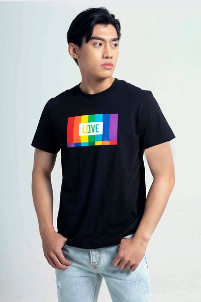 Áo Thun Nam Dáng Regular. 'Love' T-shirt - 121MN3023F6001
