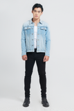 Áo Khoác Denim Nam Dáng Rộng 2 Túi. Type III Denim Jacket With 2 Pockets - 121MD4044F4910