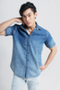 Áo Sơ Mi Denim Nam Màu Ombre. Ombre Denim Shirt - 121MD4033F3950