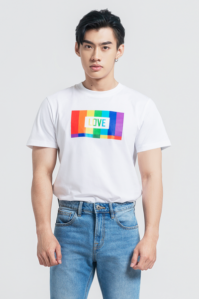 Áo Thun Nam Dáng Regular. 'Love' T-shirt - 121MN3023F6100