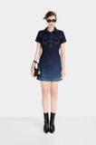 Đầm Denim Nữ Tay Ngắn .Women's Denim Dress with Short Sleeves - 123WD2125F1970