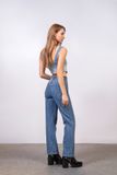Quần Jeans Nữ Dáng Relax Hiệu Ứng Xù Bề Mặt. Women's Jeans Relax Skin Rugged Effect - 123WD1080F1930