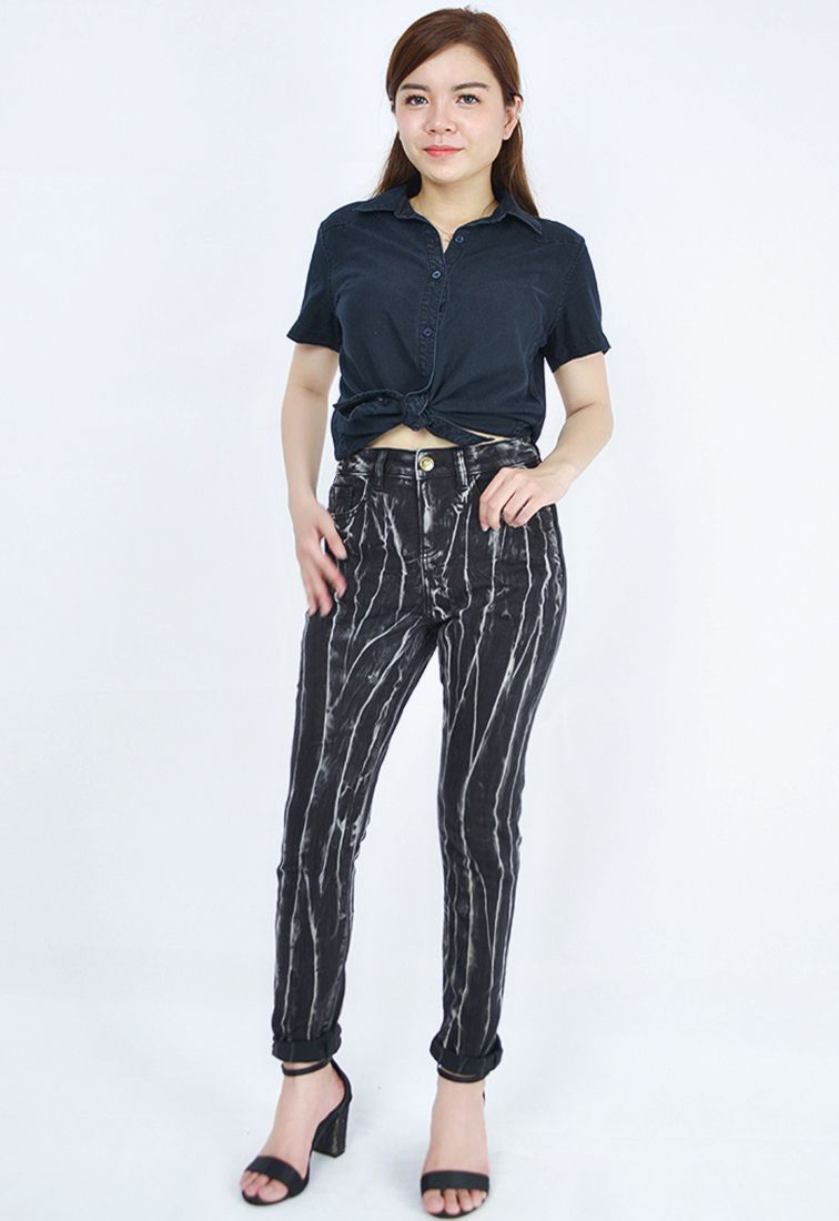 Quần Jean nữ lưng cao dáng skin V-SIXTYFOUR (0418WD2081F1)