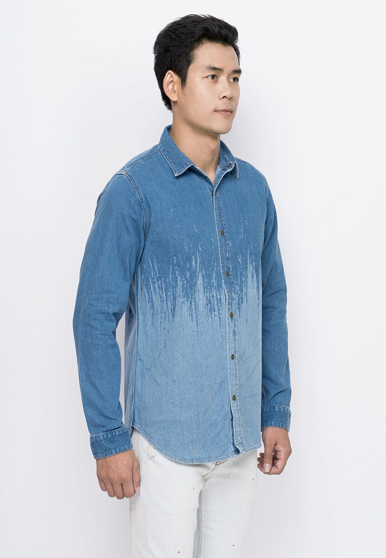 Áo Sơ Mi Jean Nam Dáng Ôm Dài Tay 0418MD4032F9916