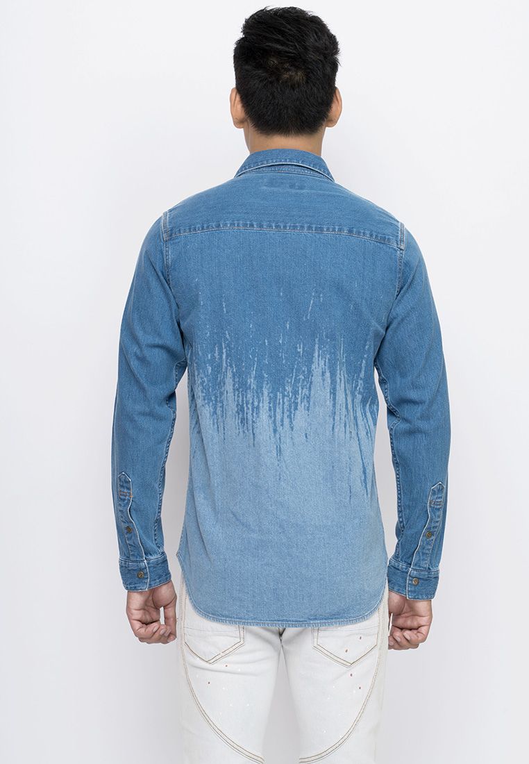 Áo Sơ Mi Jean Nam Dáng Ôm Dài Tay 0418MD4032F9916