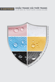 Khẩu Trang Vải Trượt Nước Kháng Khuẩn. 2 Cái Phối Màu. Multicolour Antibacterial Cloth Facemask - 221UN0203F9465