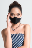 Khẩu Trang Vải Trượt Nước Kháng Khuẩn. 2 Cái Màu Xám Khói. Smokey Grey Antibacterial Cloth Facemask - 221UN0203F5070