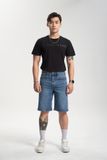 Quần Shorts Jeans Nam Dáng Rộng Màu Xanh Sáng. Light Blue Men's Jeans Shorts. 123MD4103B1950