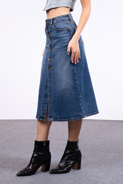 Chân Váy Denim Nữ Dài Dáng Chữ A. Women's Long A-Line Denim Skirt - 123WD2116F1950