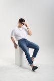 Quần Jeans Nam Dáng Slim Fit Safe Water. Slim Fit Safe Water Men's Jeans - 222MD3082F2930