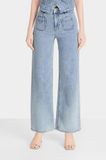 Quần Jeans Nữ Ống Rộng Túi Trước - Women's Wide Leg Jeans with Front Pockets. 223WD2085F1910