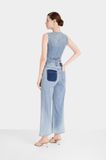 Quần Jeans Nữ Ống Rộng Túi Trước - Women's Wide Leg Jeans with Front Pockets. 223WD2085F1910