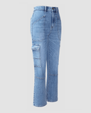 Quần Jeans Nữ Túi Hộp Dáng Suông - Cargo Pants Straight Jeans - 122WD1083A3950