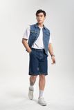 Quần Shorts Nam Kiểu Dáng Thể Thao. Shorts Denim Men's Sports - 223MD3104F1970