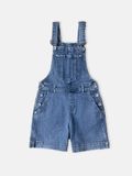 Quần Yếm Jeans Phong Cách Workwear Màu Xanh Đậm. Blue Workwear Style Denim Overalls - 123WD1134F1950