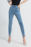 Quần Jeans Nữ Sóng Gân Dáng Ôm Phiên Bản 1. Front Seam Detail Skinny Jeans (1st Version) - 121WD2081F5930