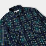 Áo Sơ Mi Nam Caro Xanh Dương Dáng Regular - Men's Regular Fit Blue Caro Shirt. 123MN4039B1470