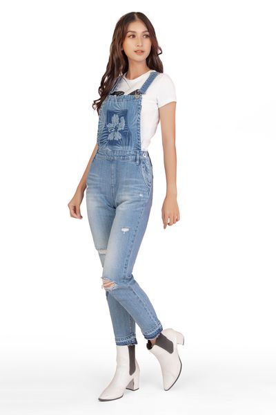 Quần Yếm Jeans dáng dài- 120WD2133F1934