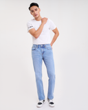 Quần Jeans Nam Dáng Suông Màu Xanh Sáng. Sky Blue Wash Straight Jeans - 122MD4083B1930