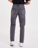 Quần Jeans Nam Dáng Suông Màu Xám. Ash Grey Wash Straight Jeans - 122MD3083B1070