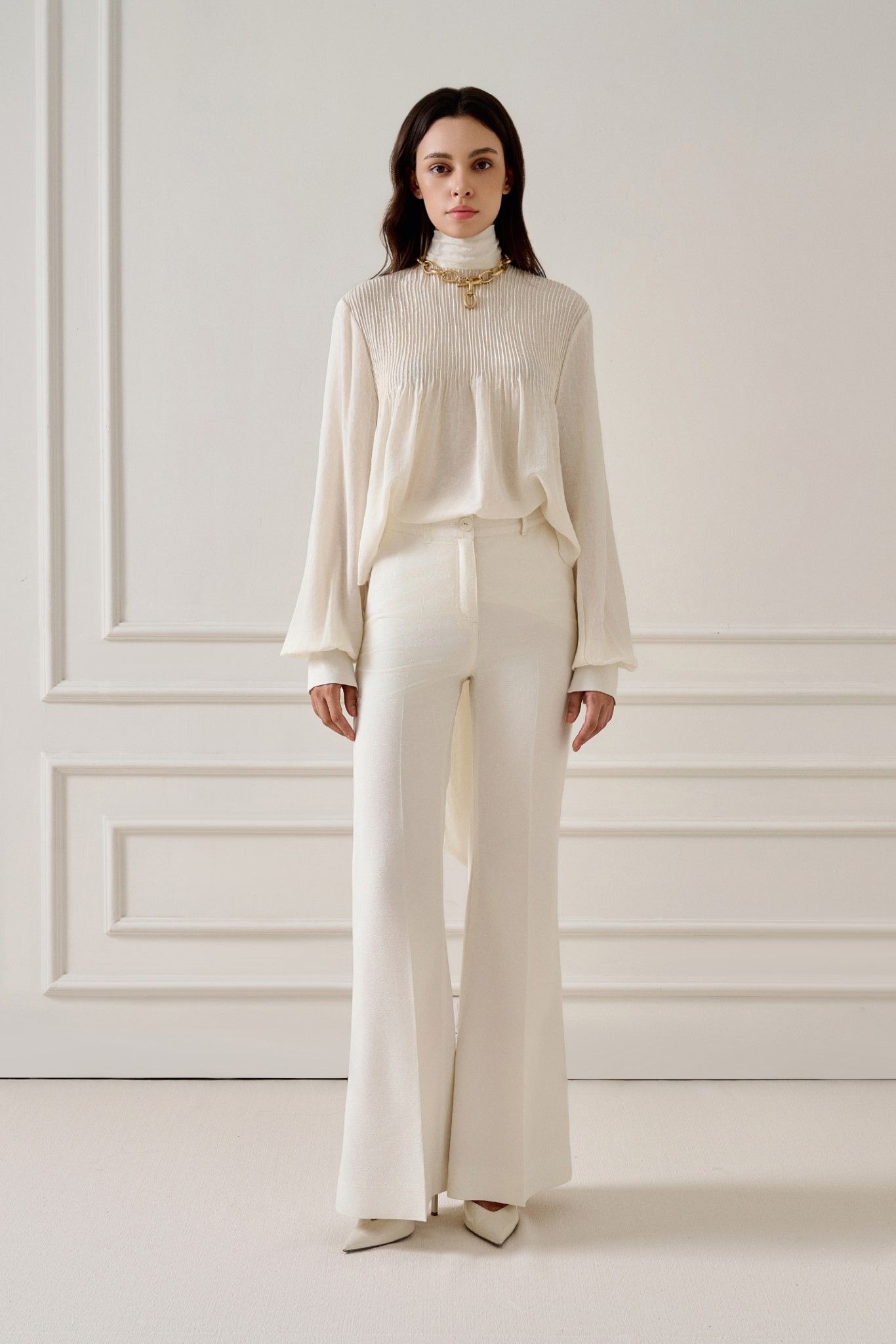 PATRICIA TIE-NECK BLOUSE