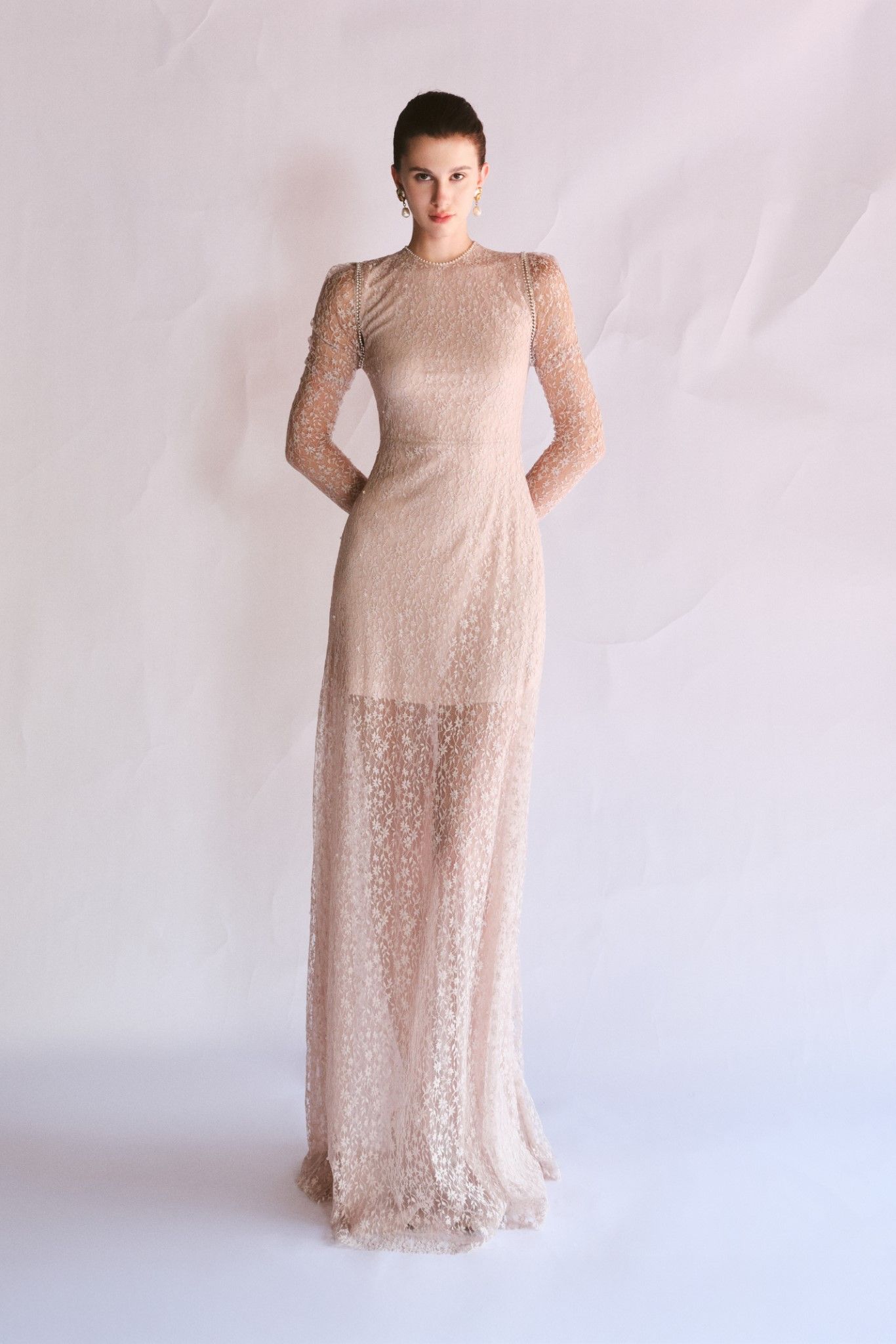 VERA EMB AURORA LACE DRESS
