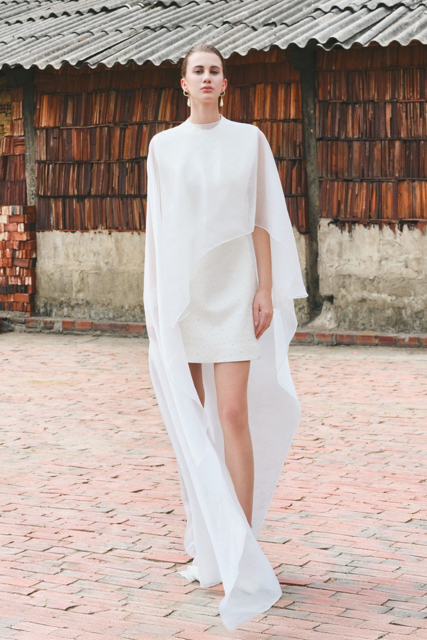 JILNA EMB MINI DRESS