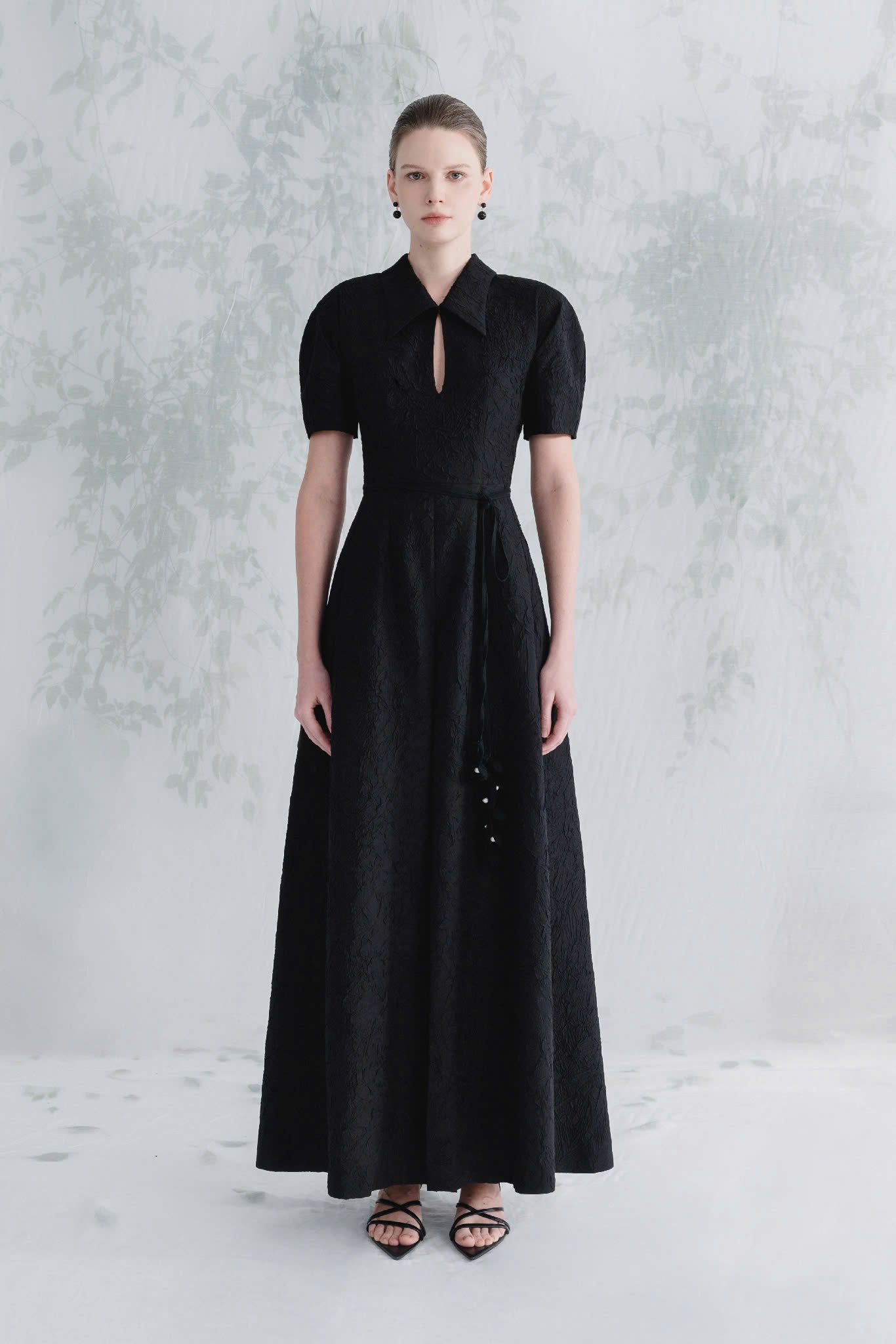 SATIN MIDI DRESS