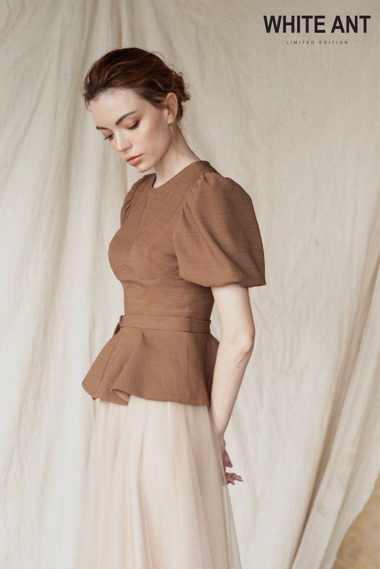 Áo Peplum Nữ White Ant Full Size - 175L0007