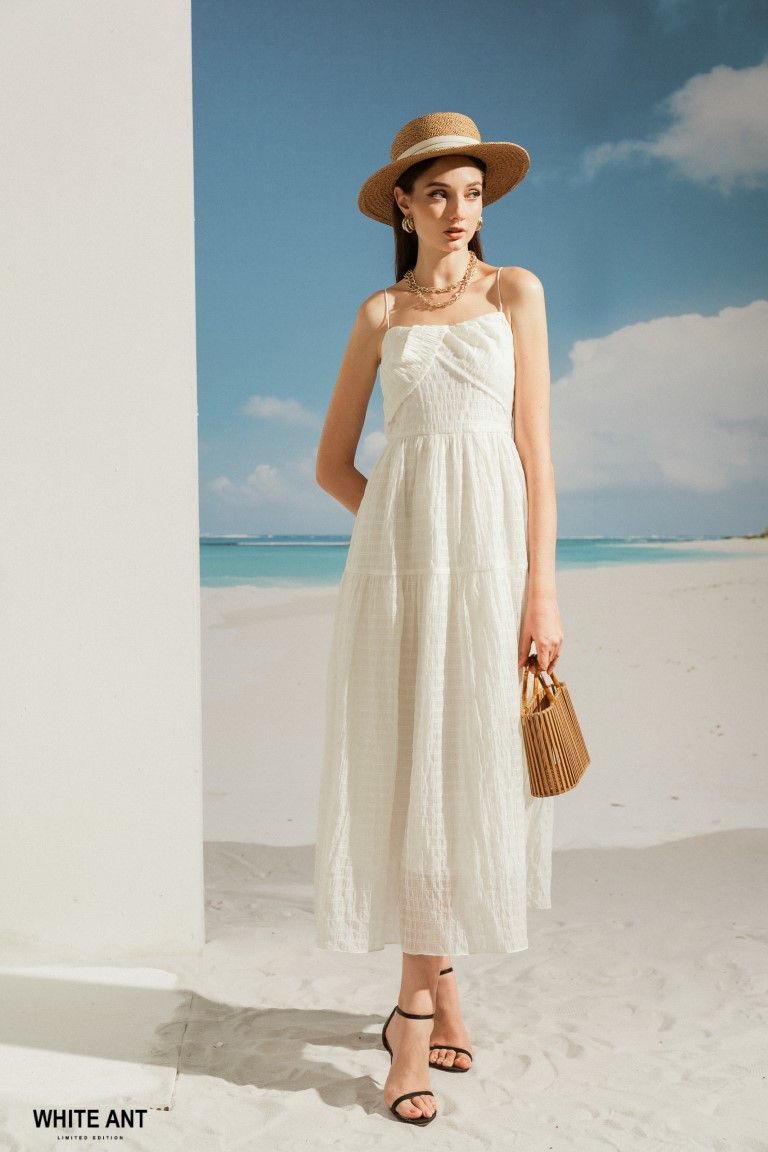 Happy Dress - Đầm Xòe Maxi 2 Dây Nữ WhiteAnt 120400016.001