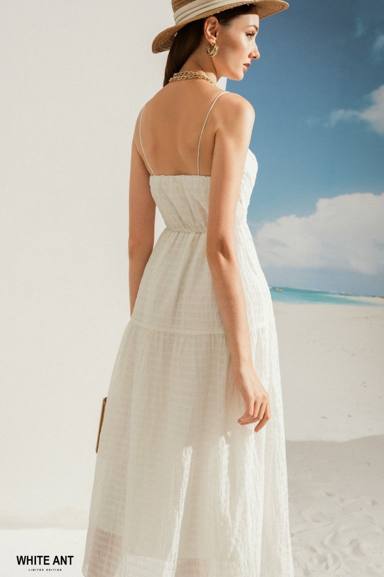 Happy Dress - Đầm Xòe Maxi 2 Dây Nữ WhiteAnt 120400016.001