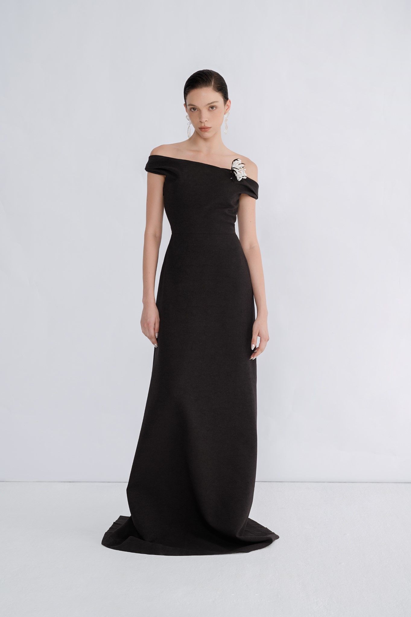 ESBER OFF- THE SHOULDER LONG DRESS
