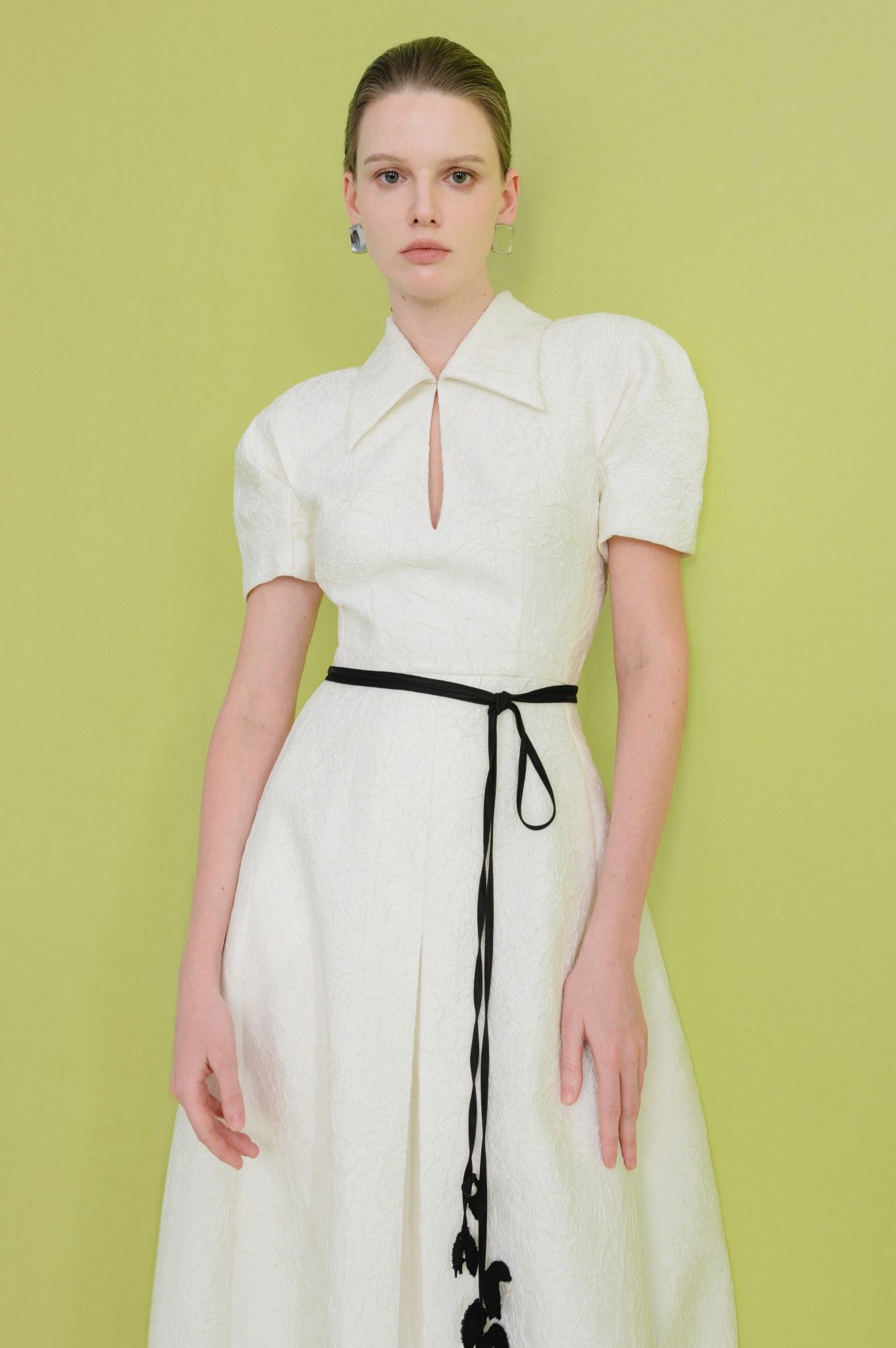 SATIN MIDI DRESS