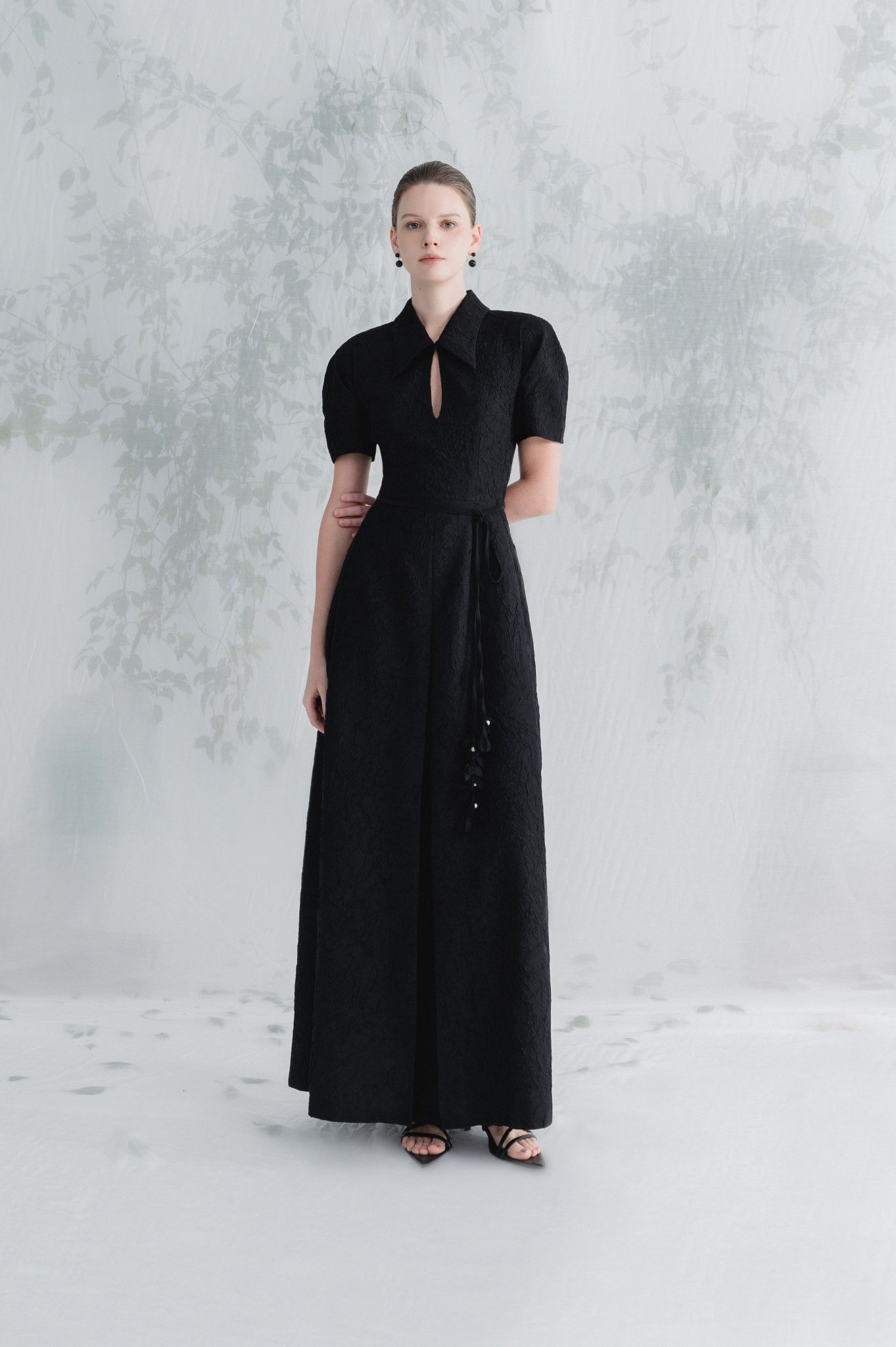 SATIN MIDI DRESS