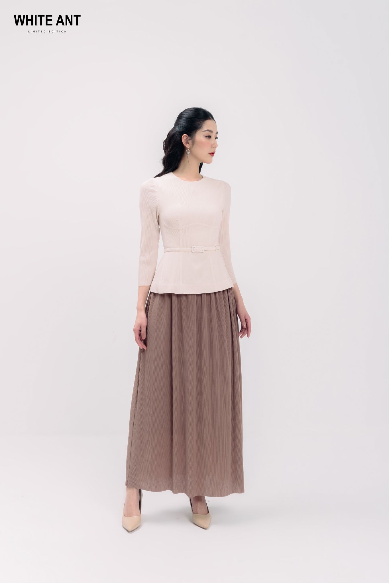 Chân Váy Xòe Dáng Dài Nữ White Ant SUXI CIRCULAR SKIRT 111232001