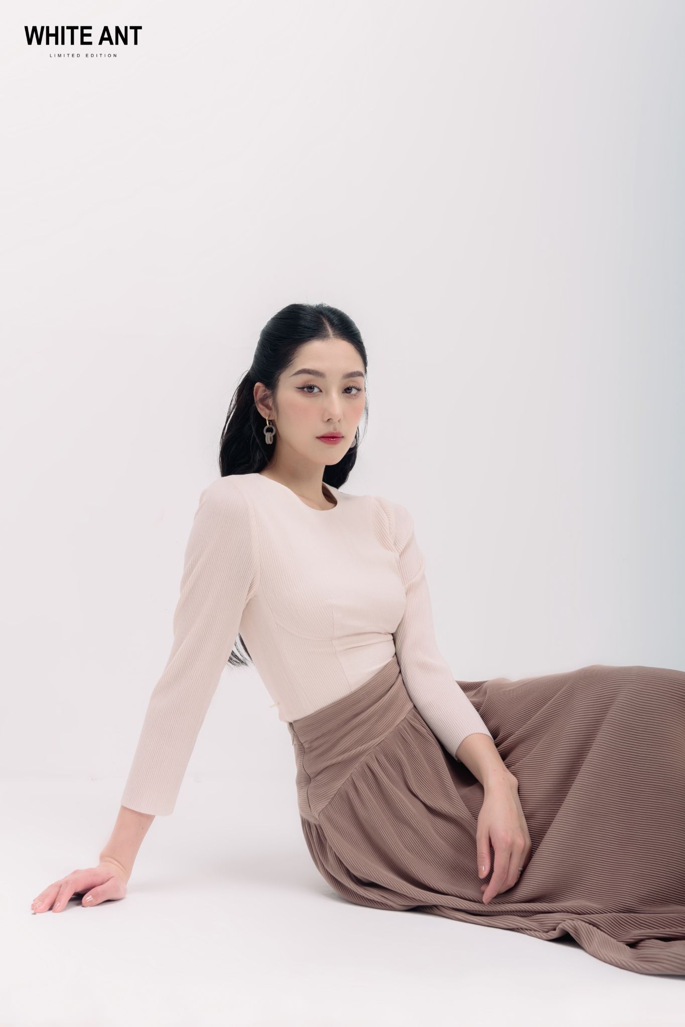 Chân Váy Xòe Dáng Dài Nữ White Ant SUXI CIRCULAR SKIRT 111232001